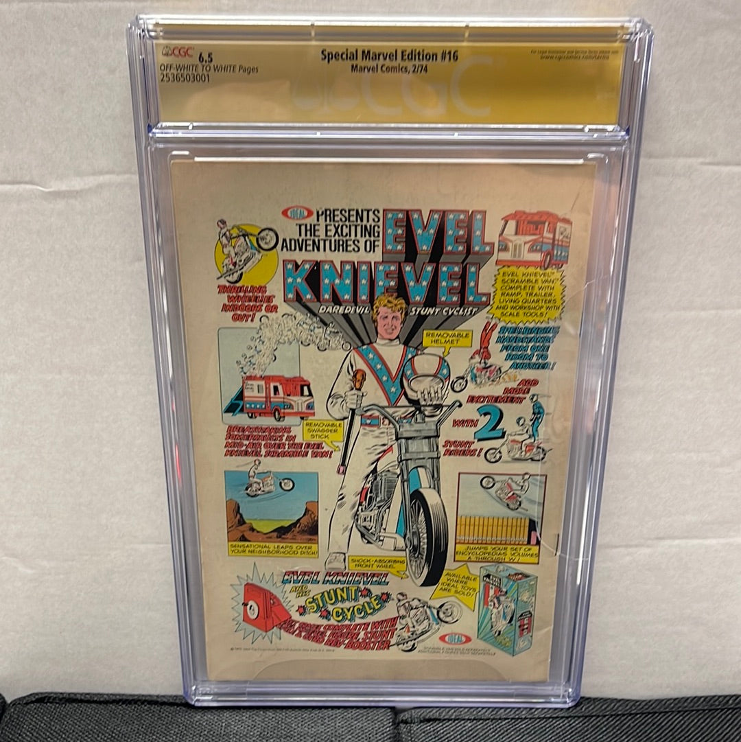 MARVEL COMICS SPECIAL EDITION #16 THE HANDS OF SHANG-CHI MASTER OF KUNG FU CGC 6.5 SIGNED AL MILGROM