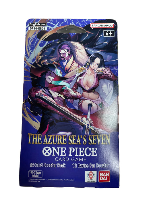 ONE PIECE OP14 ENGLISH THE AZURE SEA’S SEVEN BOOSTER HANGER PACK
