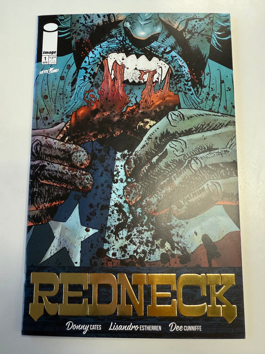 IMAGE COMICS REDNECK #1 DONNY CATES EMBOSSED GOLD FRONT