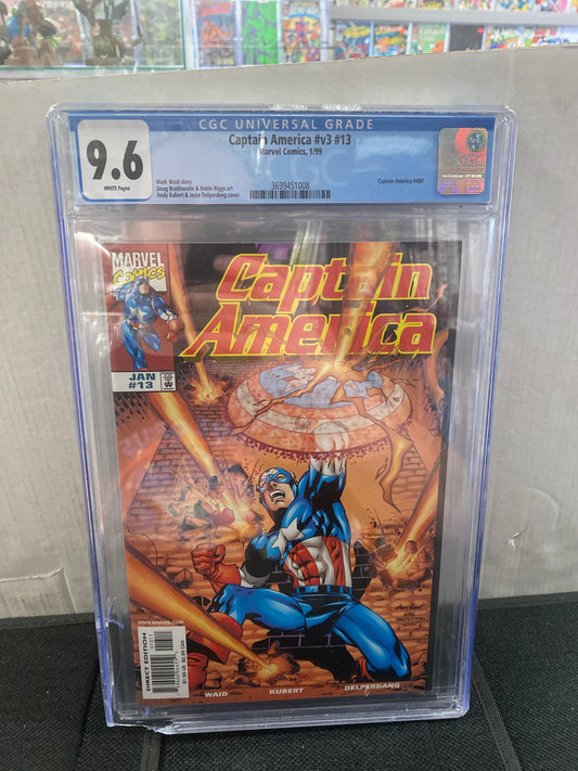 MARVEL COMICS CAPTAIN AMERICA VOLUME 3 #13 (1999) CGC 9.6 WP