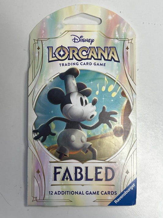 DISNEY LORCANA INTO THE FABLE SLEEVED BOOSTER PACK SEALED