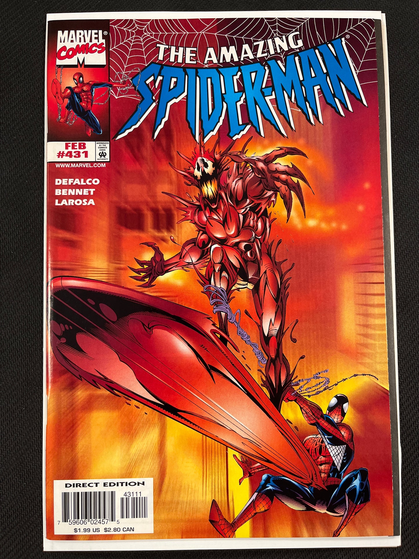 AMAZING SPIDER-MAN #431 NM (1998, 2nd COSMIC CARNAGE!)