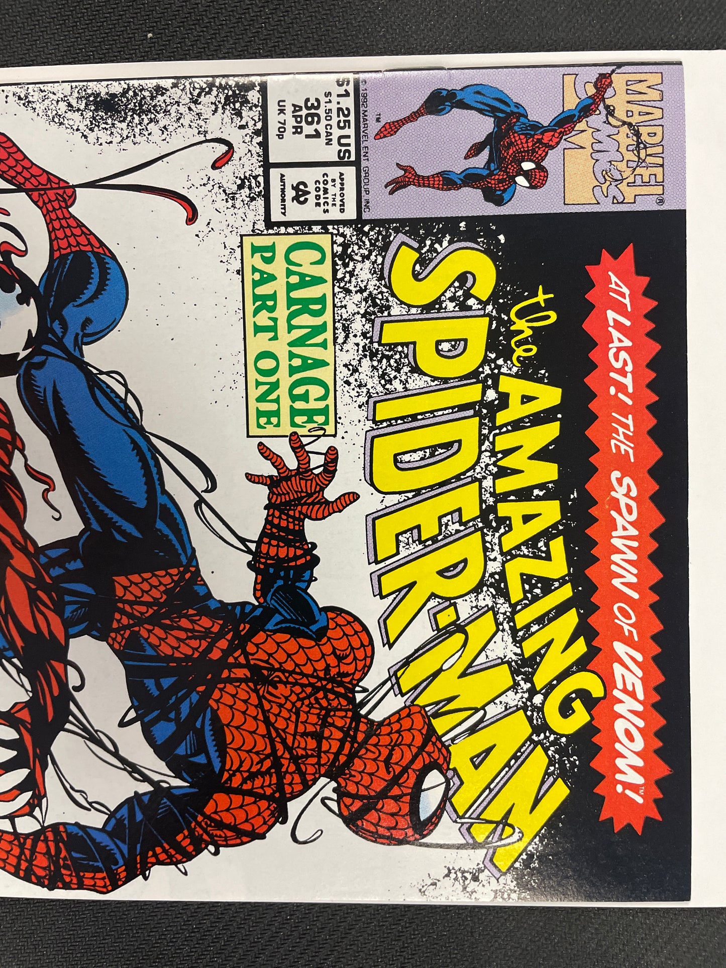 AMAZING SPIDER-MAN #361 (1992, KEY COMIC 1st FULL CARNAGE APPEARANCE!) NM/MINT