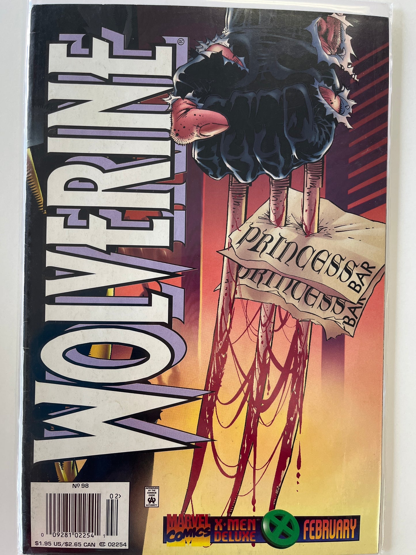 WOLVERINE PRINCESS BAR MARVEL COMICS X-MEN DELUXE