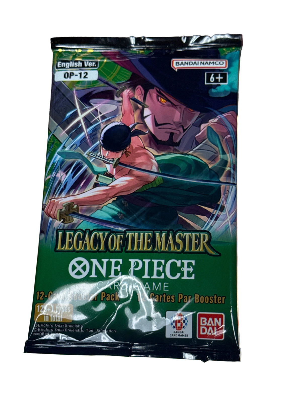 BAN DAI ONE PIECE CARD GAME 12 card BOOSTER PACK OP-12 Legacy Of The Master