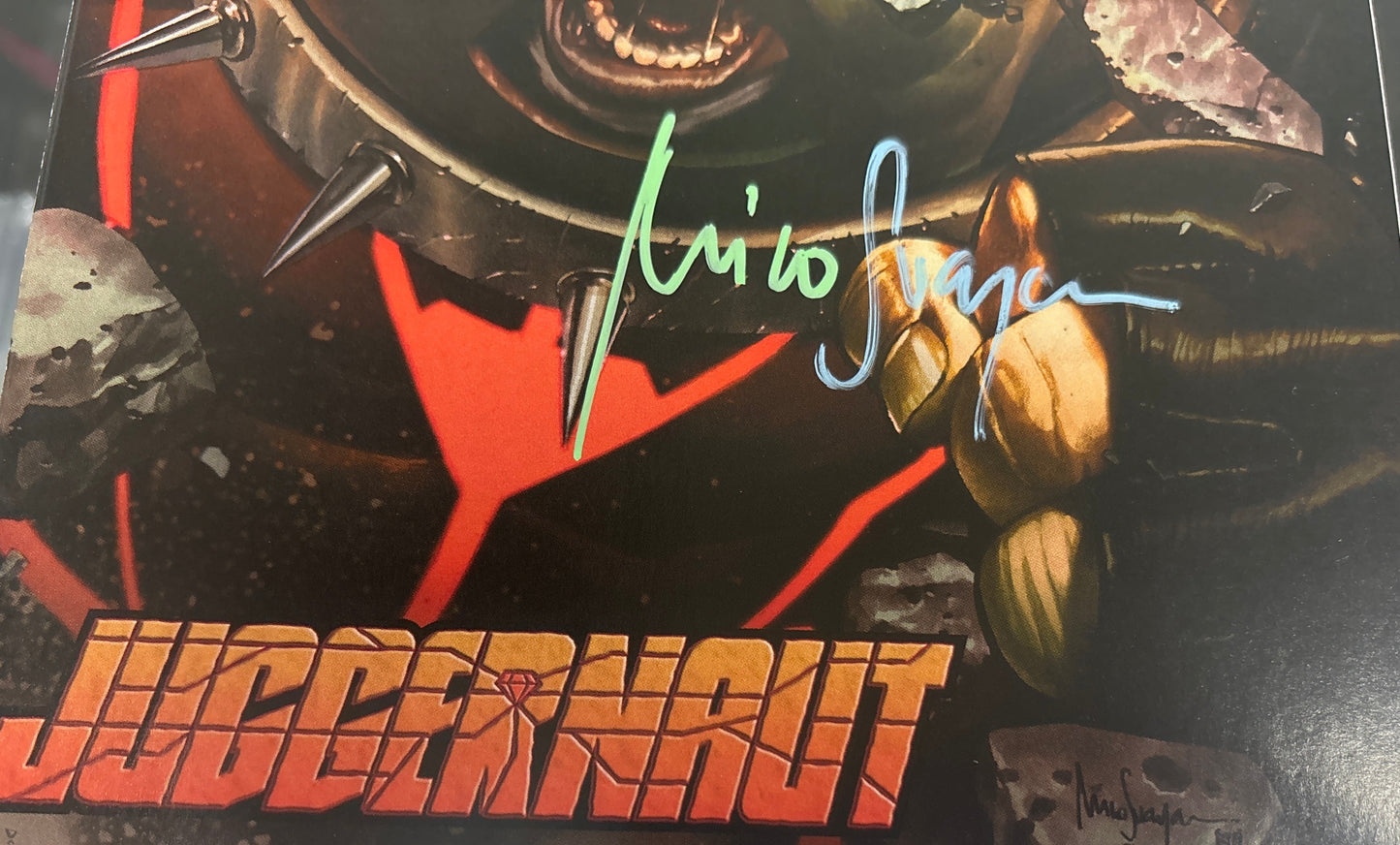MARVEL JUGERNAUT #1 VARIANT EDITION SIGNED BY MICO SUAYAN WITH CERTIFICATE OF AUTHENTICITY