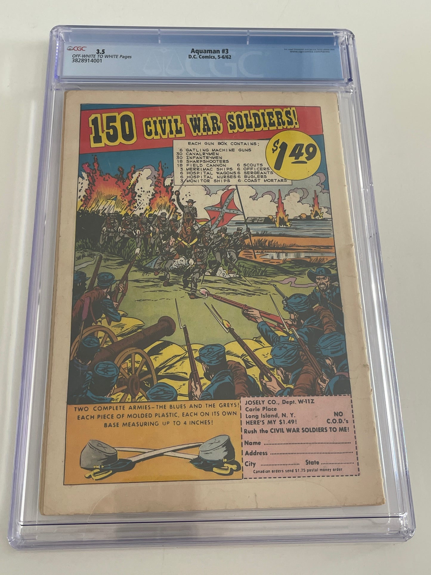 DC COMICS AQUAMAN #3 CGC 3.5