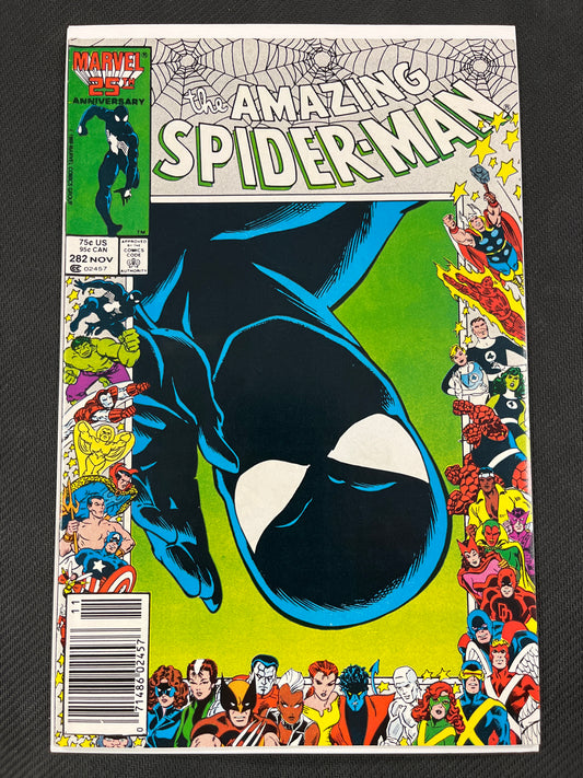 THE AMAZING SPIDER-MAN #282 NEWSSTAND VF/NM (1986, HTF MARK JEWELERS VARIANT!!)