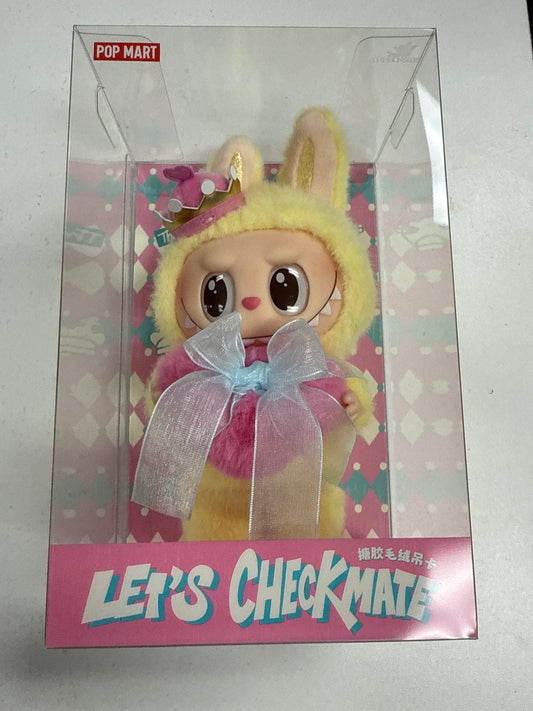 NEW IN BOX - POP MART LABUBU THE MONSTER'S  LET'S CHECKMATE QUEEN PLUSH PENDANT