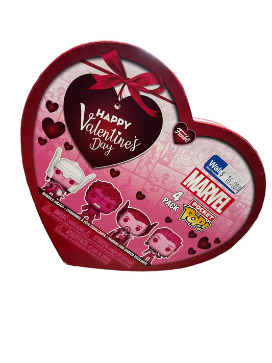 FUNKO VALENTINE’S DAY MARVEL POCKET POP 4PK