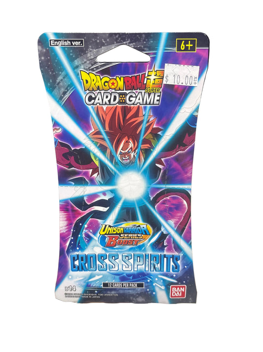 DRAGON BALL Z CARD GAME UNISON WARRIOR SERIES BOOST CROSS SPIRITS BOOSTER PACK