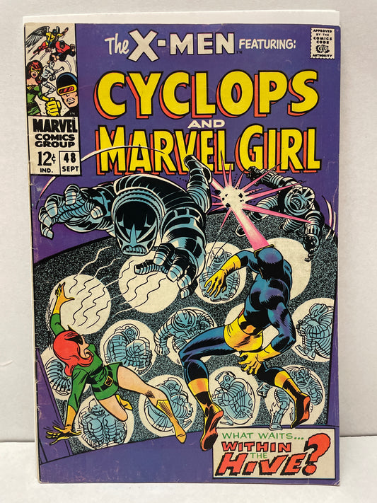 THE X-MEN #48 FINE+/VF (1968, MARVEL SILVER AGE) 1st COMPUTO APPEARANCE!