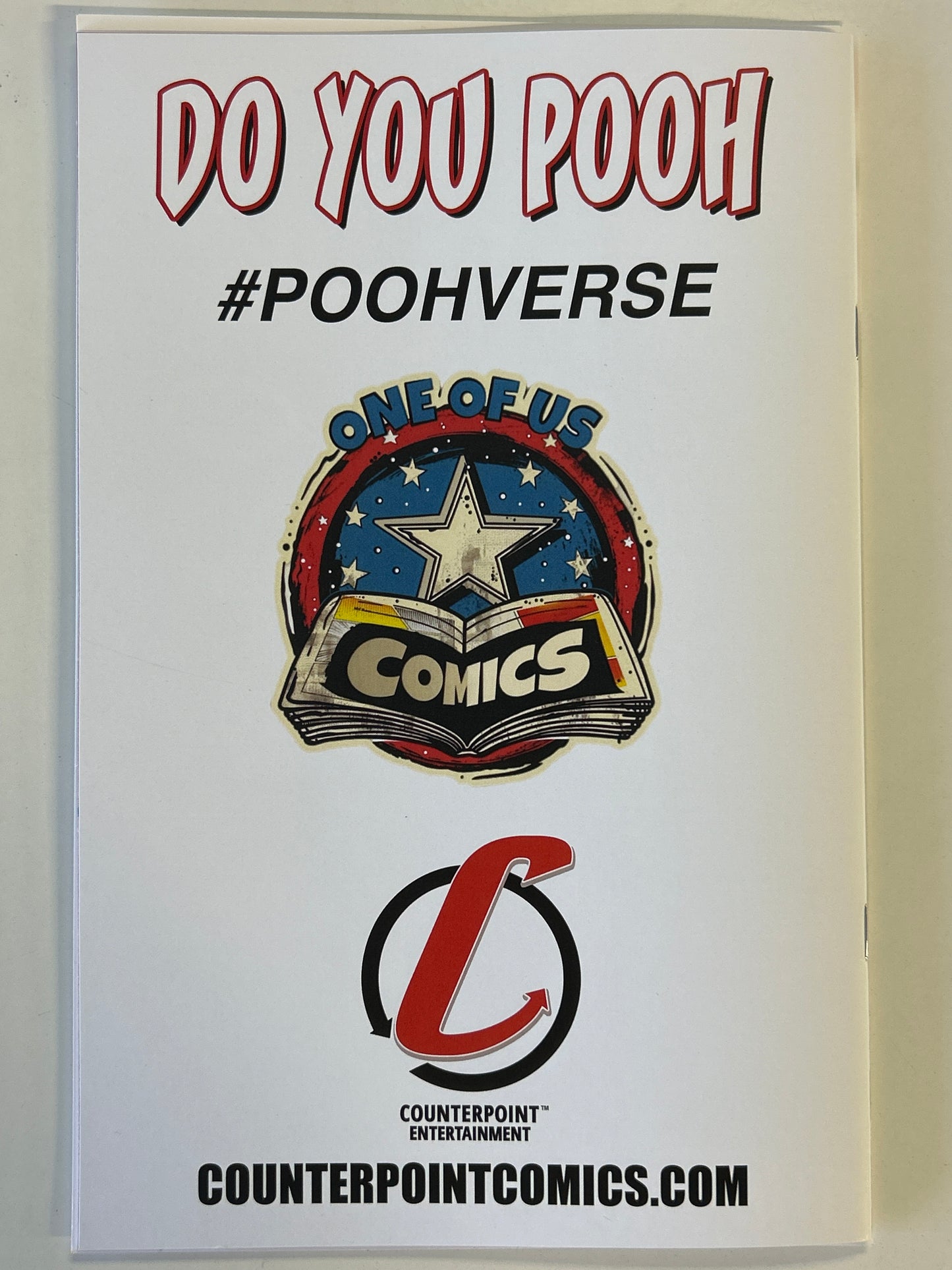 COUNTERPOINT DO YOU POOH?#1 (2025) ONE OF US COMICS EXCLUSIVE COVER 14/25 MINT CONDITION