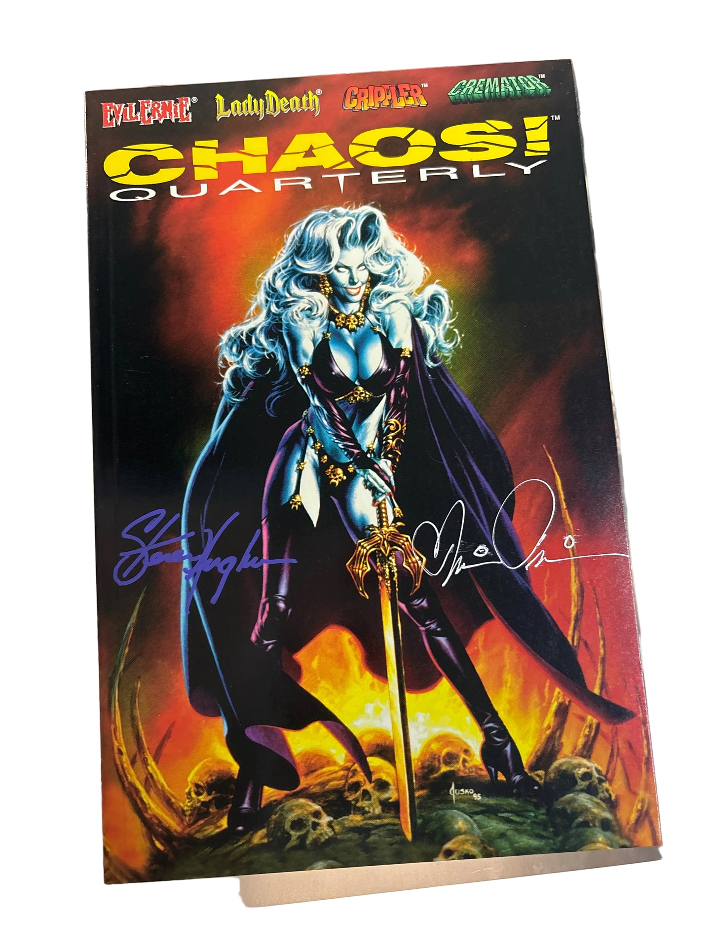 CHAOS QUARTERLY #3 DOUBLESIGNED W COA