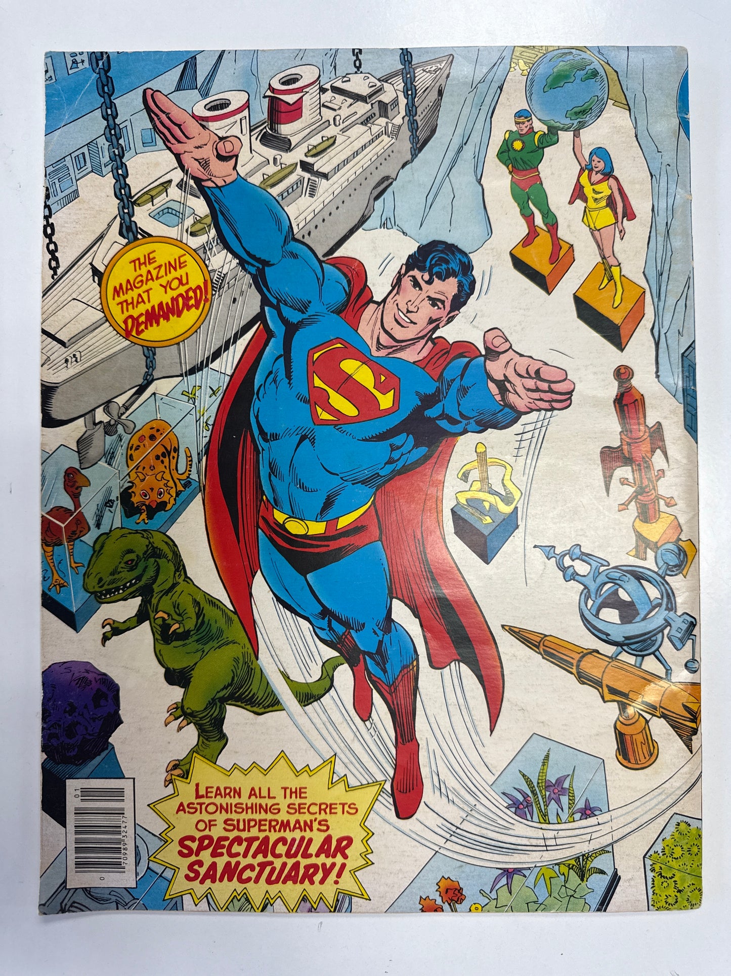 DC COMICS SUPERMAN AND HIS INCREDIBLE FORTRESS OF SOLITUDE GIANT SIZED BOOK.