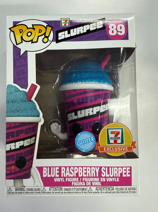 FUNKO POP 7 ELEVEN BLUE RASPBERRY SPURPEE 89 GLITTER