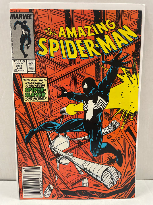 THE AMAZING SPIDER-MAN #291 NM- BEAUTY! (1987 VHTF MARVEL MARK JEWELERS VARIANT COMIC) SPIDER-SLAYER COVER!