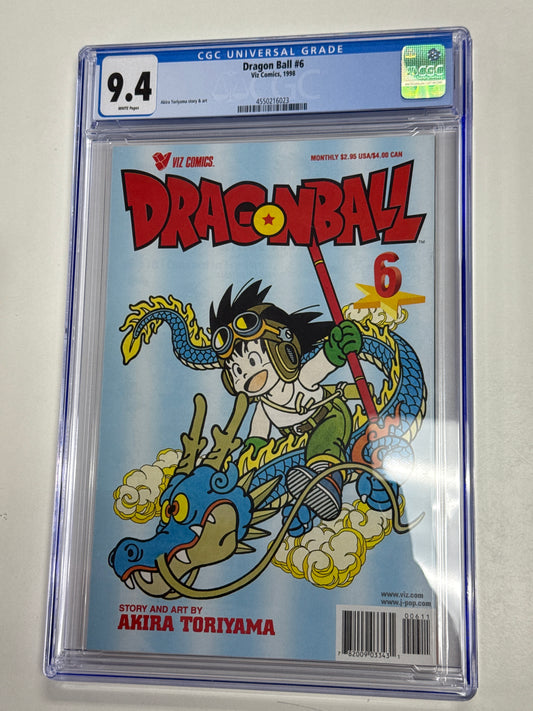 VIZ COMICS DRAGONBALL#6 CGC 9.4