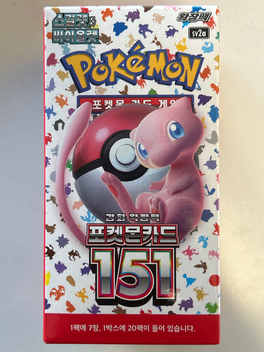 POKEMON TCG SCARLET & VIOLET KOREAN 151 BOOSTER BOX SEALED