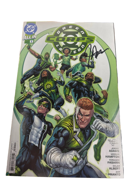 DC ALL IN GREEN LANTERN CORPS #1 SIGNED
