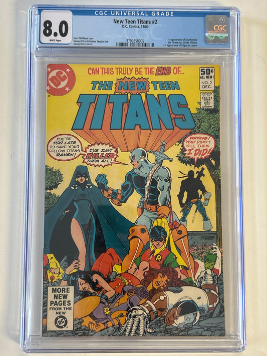 DC COMICS NEW TEEN TITANS #2 CGC 8