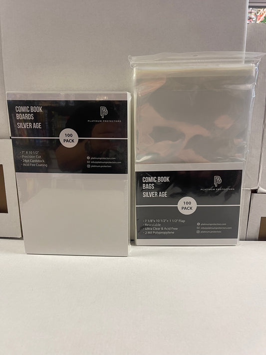 PLATINUM PROTECTORS CURRENT BAGS AND BOARDS (100ct)