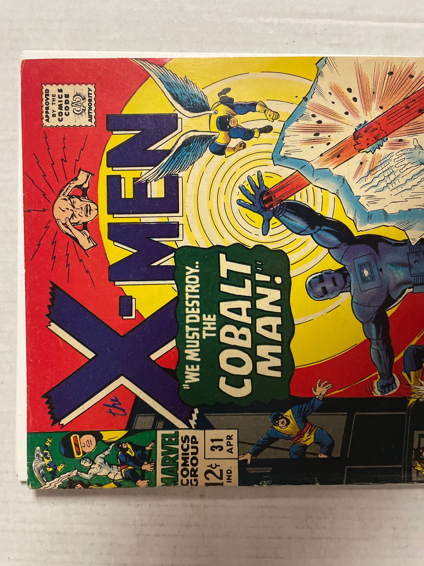 THE X-MEN #31 FINE++/VF BEAUTY! (1967, MARVEL SILVER AGE KEY COMIC BOOK!) 1st APPEARANCES OF COBALT MAN & CANDY SOUTHERN!