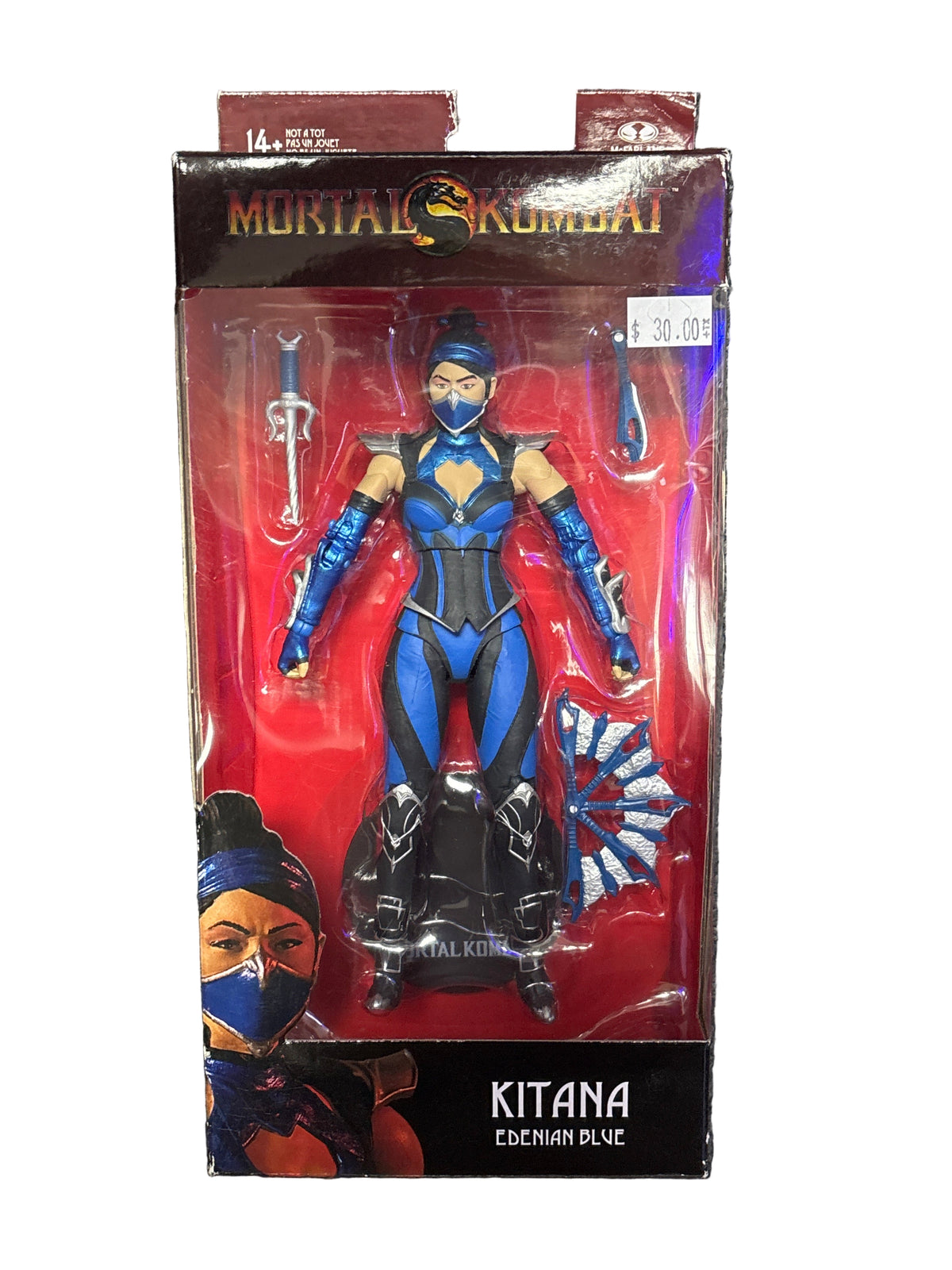 MCFARLANE TOYS MORTAL KOMBAT KITANA EDENIAN BLUE ACTION FIGURE