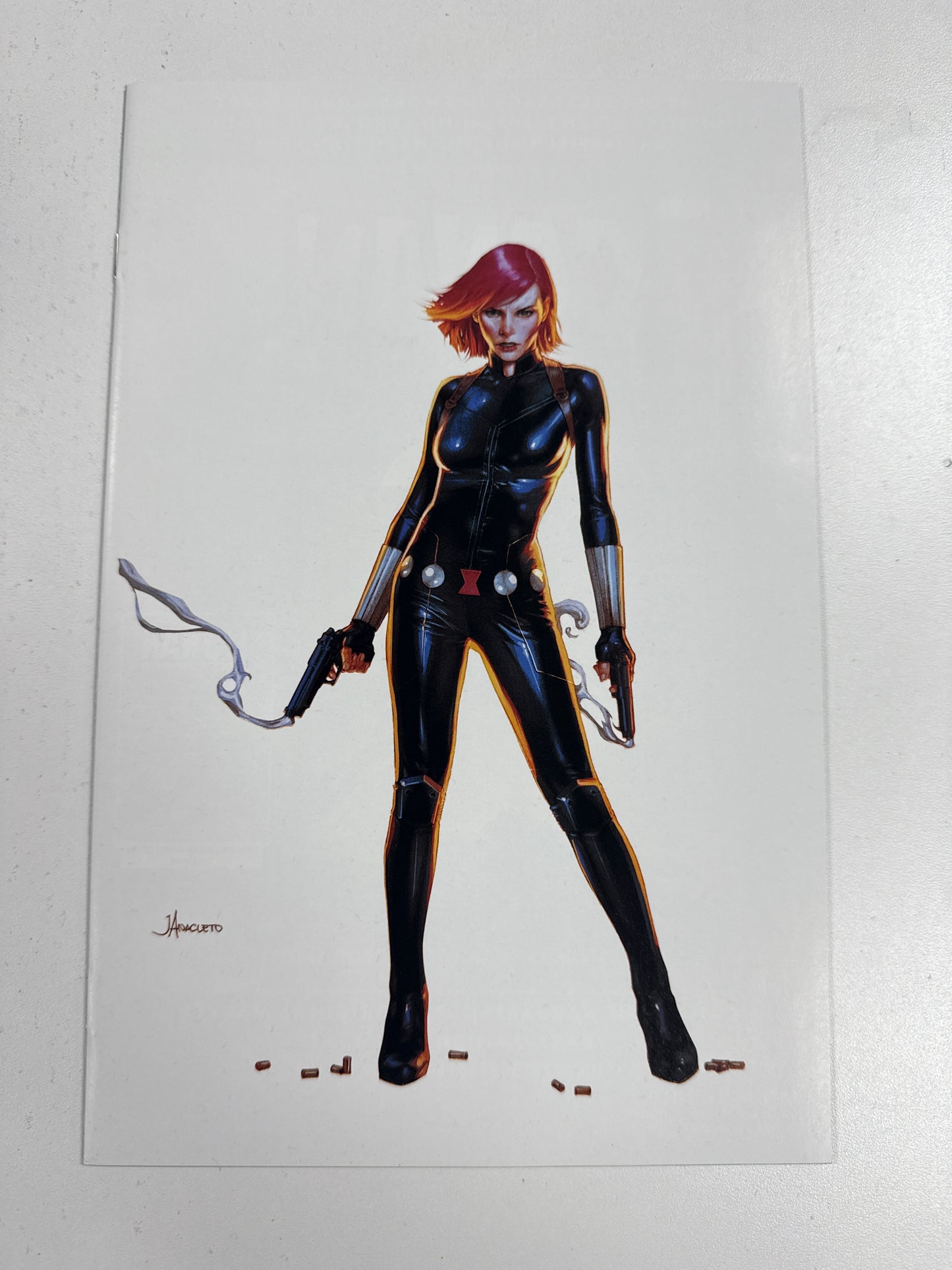 Black Widow #1 Jay Anacleto MODERN SUIT WHITE VIRGIN Variant * 2019