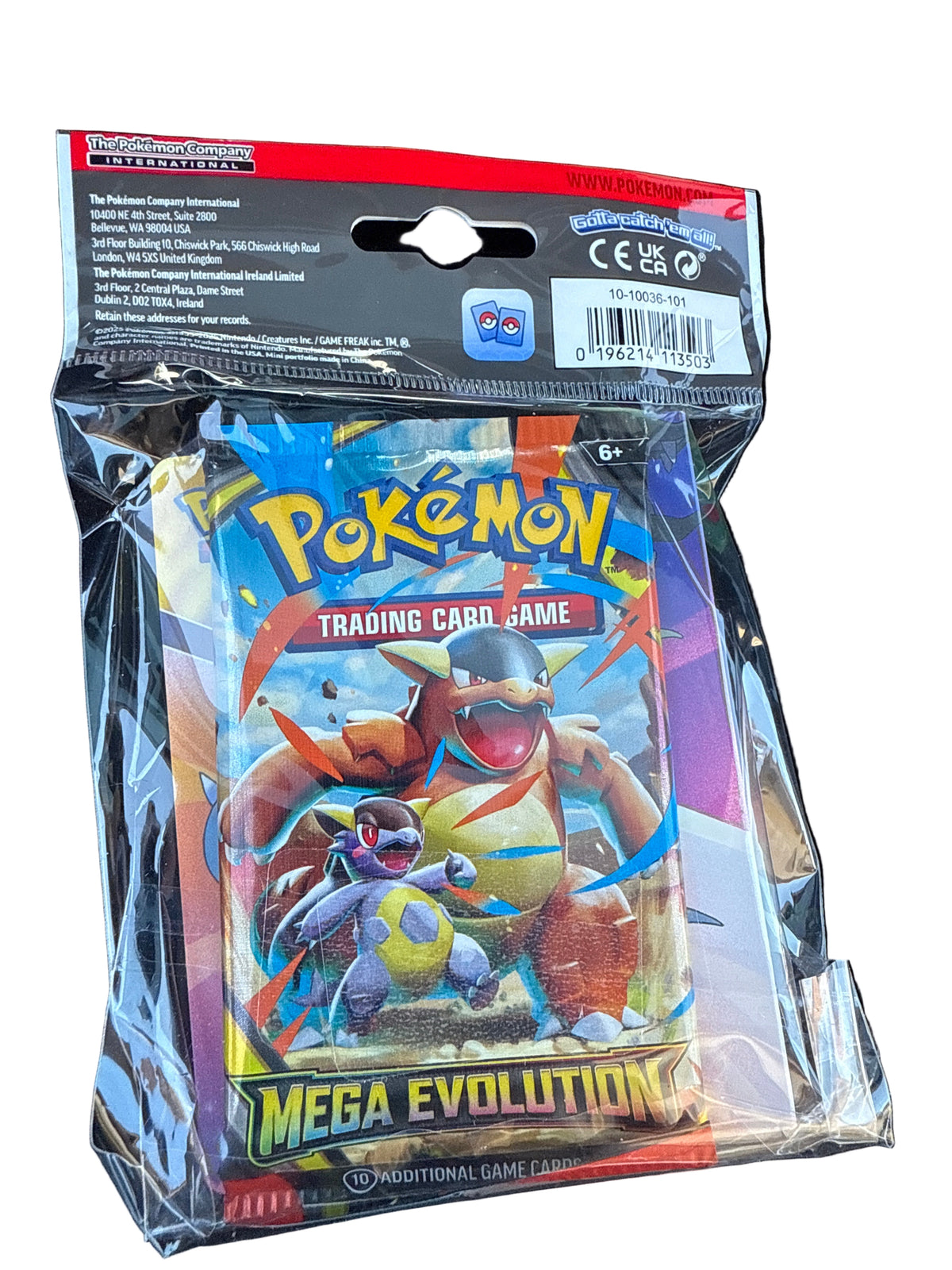 POKEMON TCG MEGA EVOLUTIONS MINI PORTFOLIO WITH BOOSTER PACK