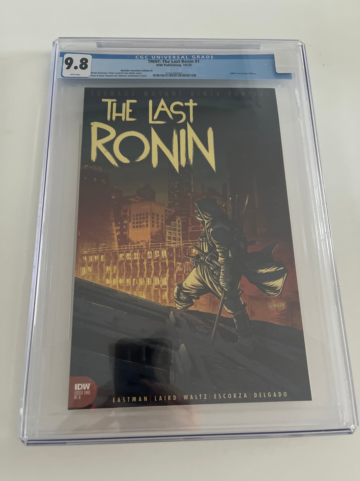 IDW COMICS TMNT THE LAST RONIN #1 CGC 9.8 Retailer Incentive B 1:25