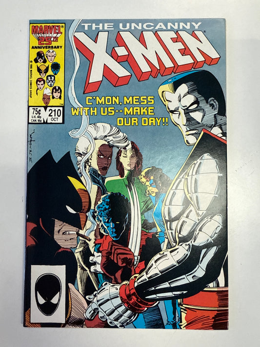 MARVEL COMICS UNCANNY X-MEN #210 CONTROVERSIAL COVER W CIGAR WOLVERINE