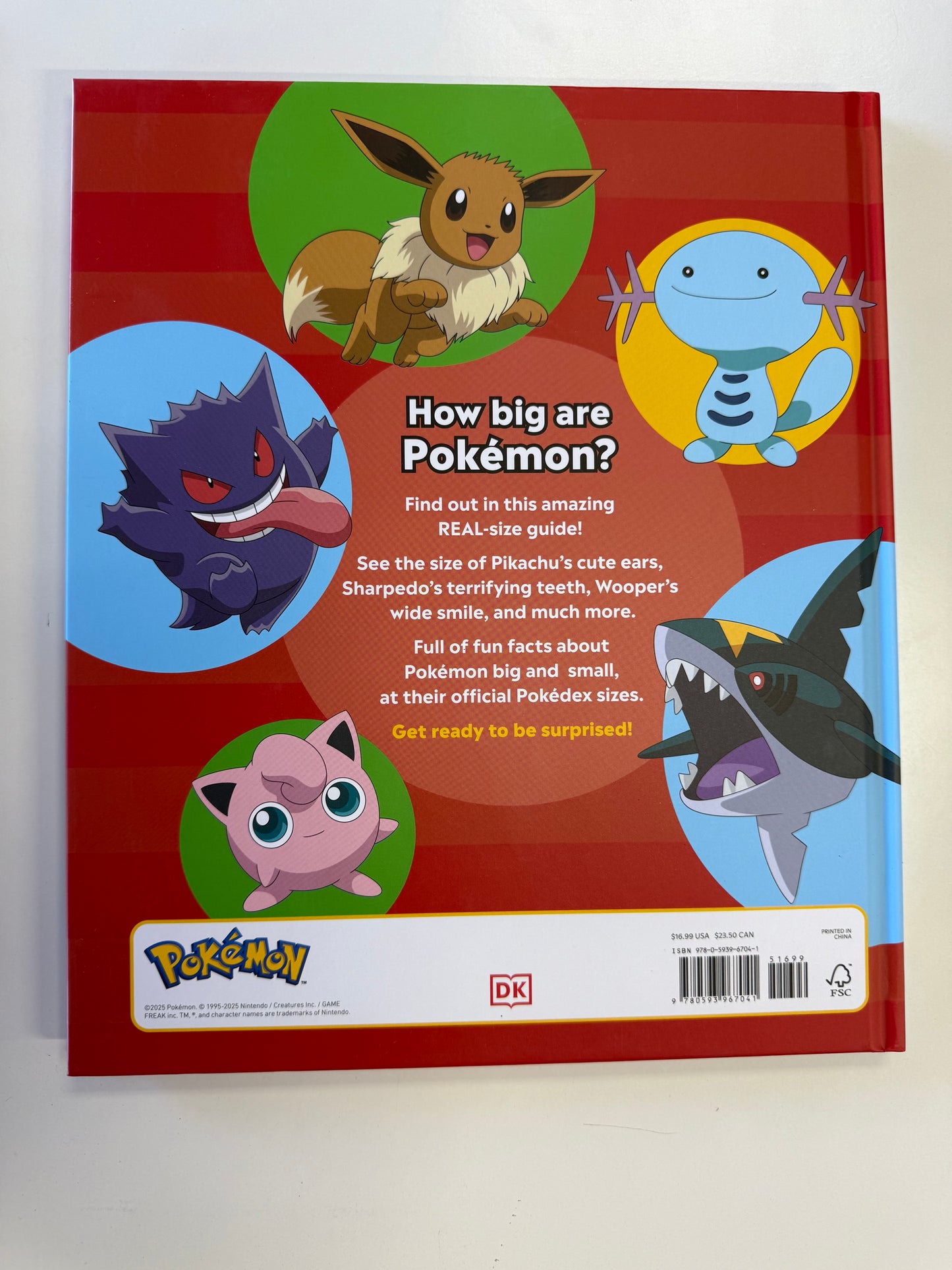 POKEMON LIFE SIZE Discover how big Pokemon really are HARDCOVER