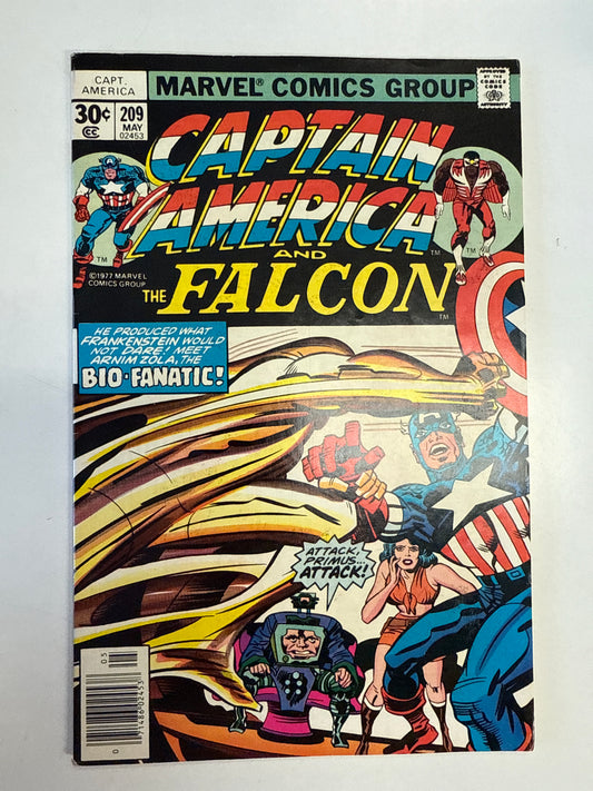 MARVEL COMICS CAPTAIN AMERICA AND THE FALCON 203 MARK JEWELERS VF