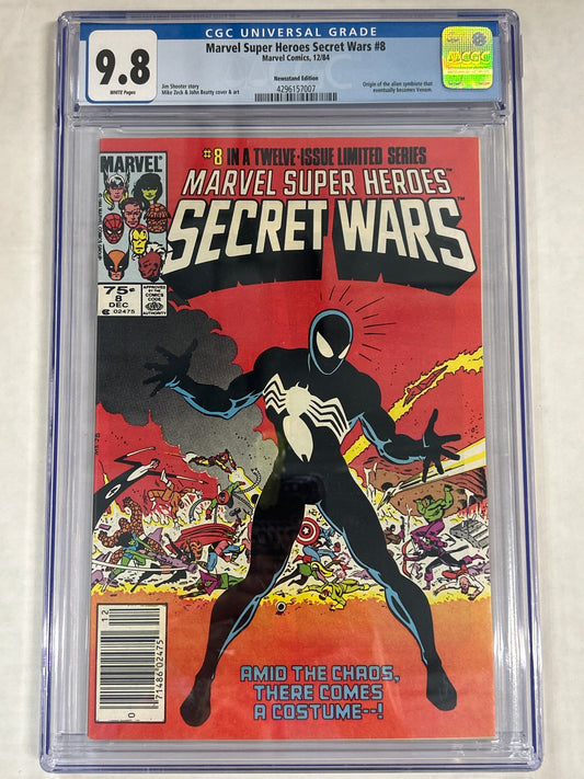 MARVEL COMICS MARVEL SUPER HEROS SECRET WARS CGC 9.8 WP