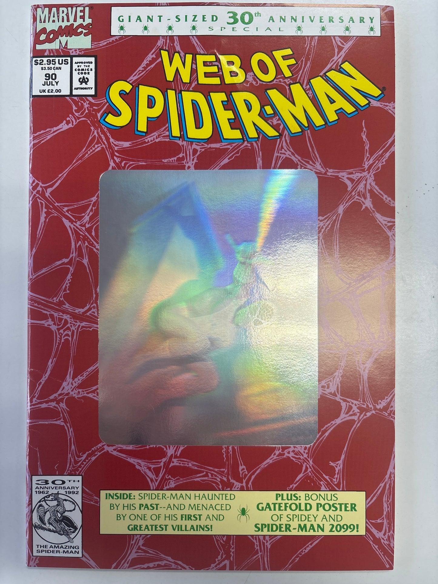 MARVEL COMICS GIANT SIZED 30TH ANNIVERSARY WEB OF SIPDER-MAN #90