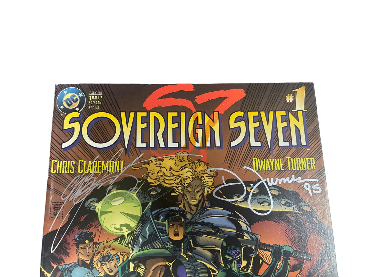 DC SOVEREIGN SEVEN #1 SIGNED BY CHRIS CLAREMONT AND DWAYNE TURNER