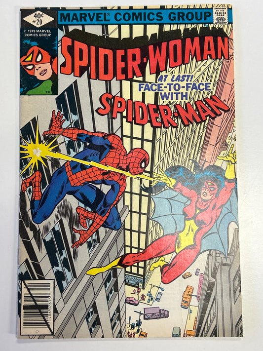MARVEL COMICS THE SPIDER-WOMAN #20 (FIRST MEETING OF SPIDER-MAN AND SPIDER-WOMAN) VERY FINE/NEAR MINT CONDITION