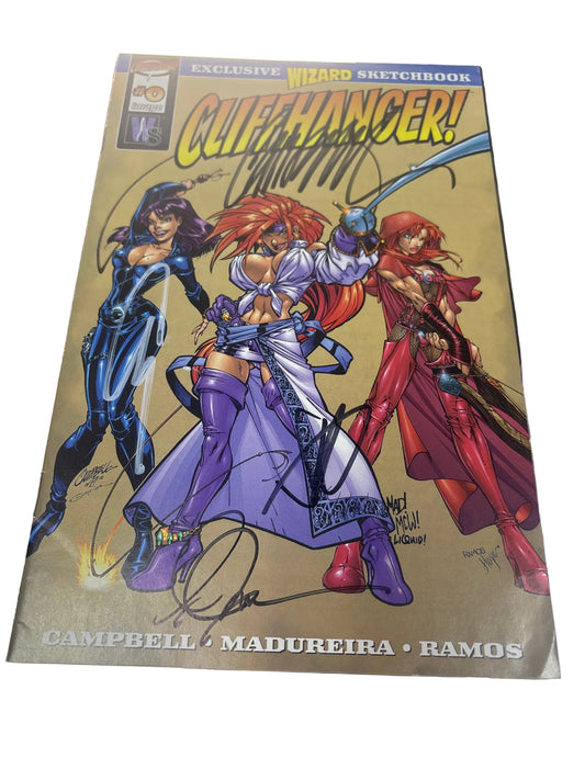 IMAGE EXCLUSIVE WIZARD SKETCHBOOK CLIFFHANGER #0 SIGNED