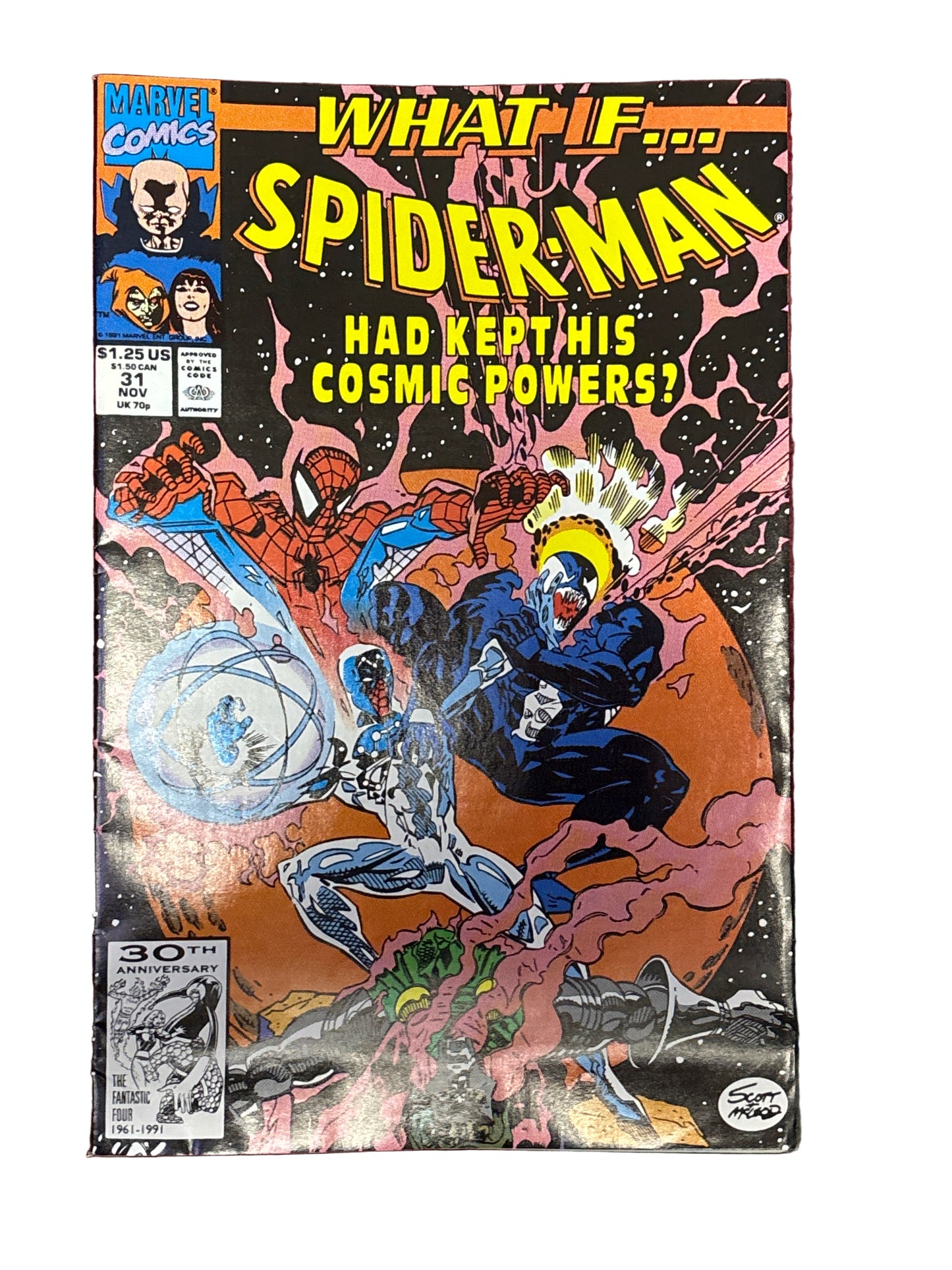 MARVEL COMICS WHAT IF SPIDER-MAN HAD KEPT HIS COSMIS POWERS 1991 #31