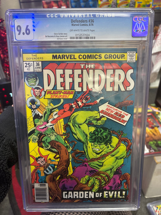 CGC 9.6 MARVEL DEFENDERS #36