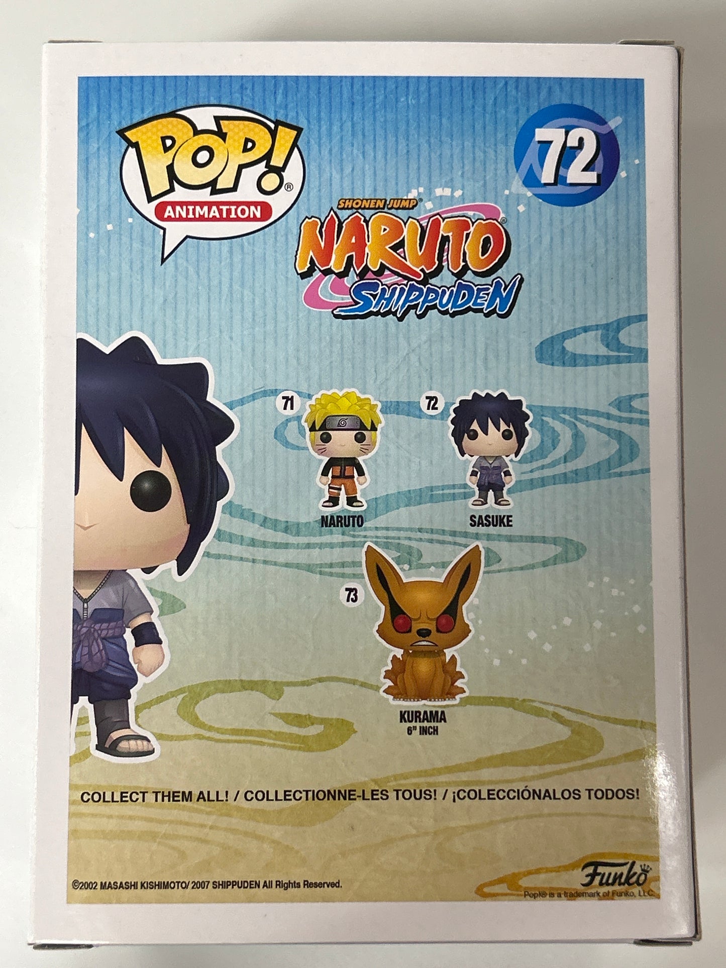 FUNKO POP NARUTO SHIPPUDEN SASUKE GREAT CONDITION