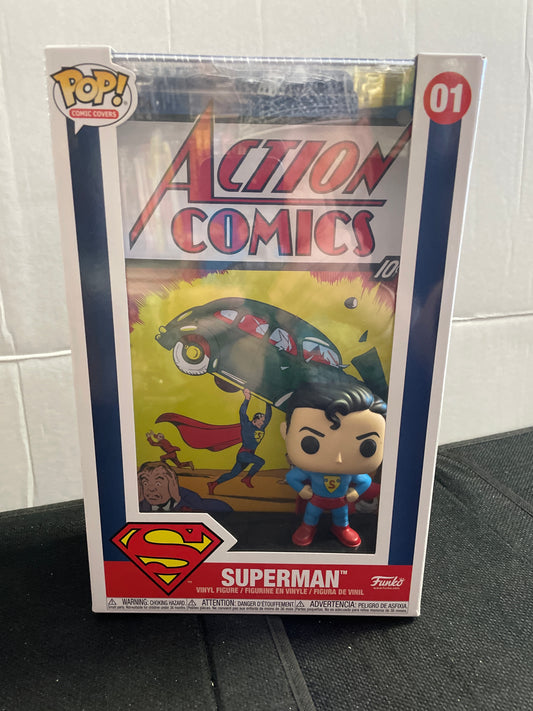 SUPERMAN COMIC COVER FUNKO #01 (2021, EXCELLENT CONDITION)