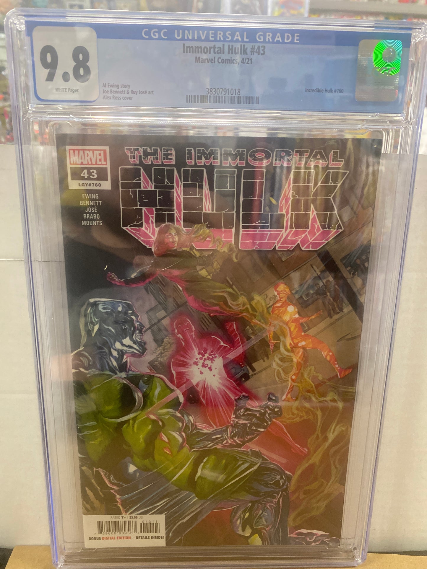 MARVEL COMICS IMMORTAL HULK #43 (2021) CGC 9.8 WP