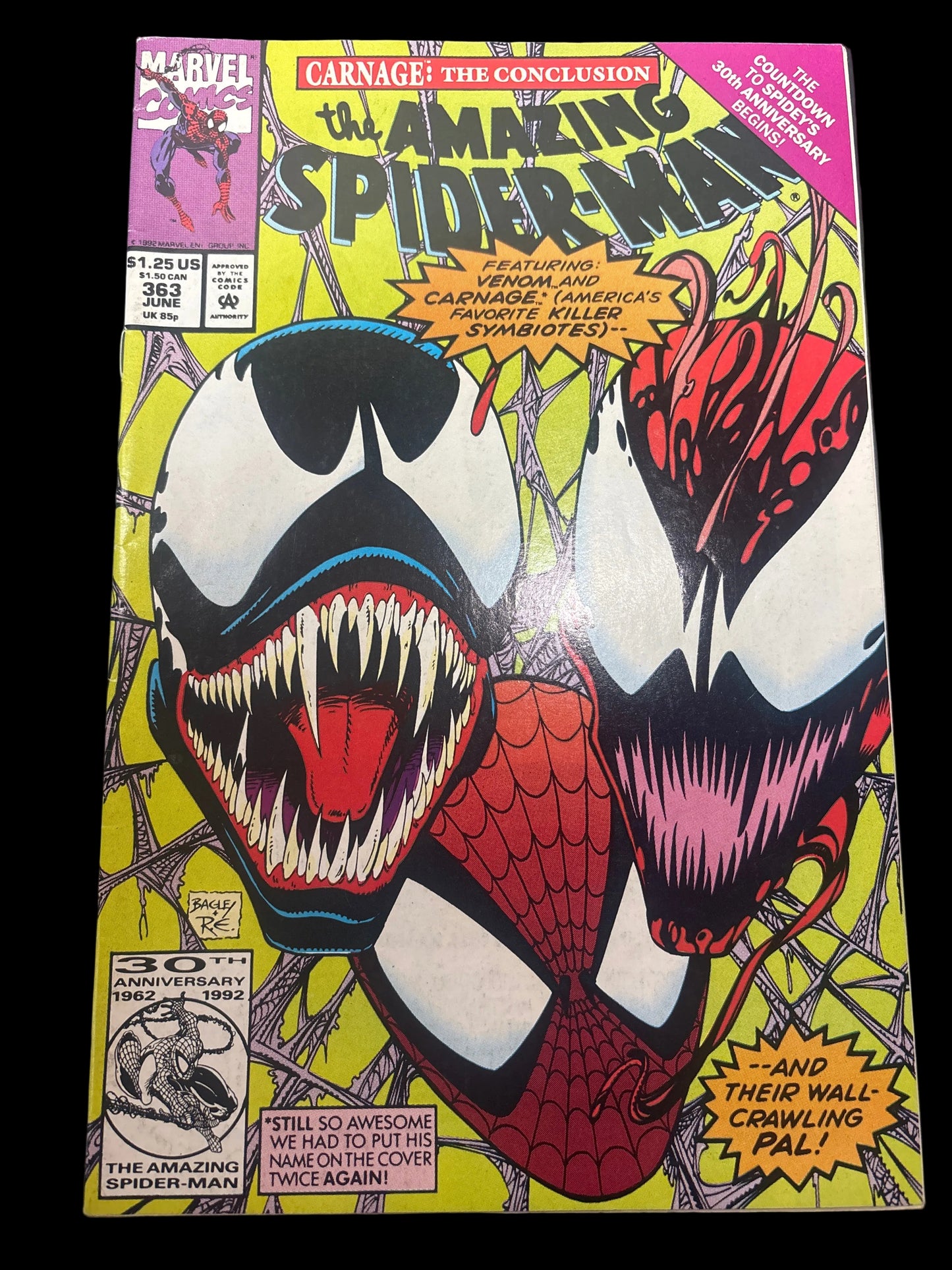 MARVEL COMICS CARNAGE THE CONCLUSION THE AMAZING SPIDER-MAN #363
