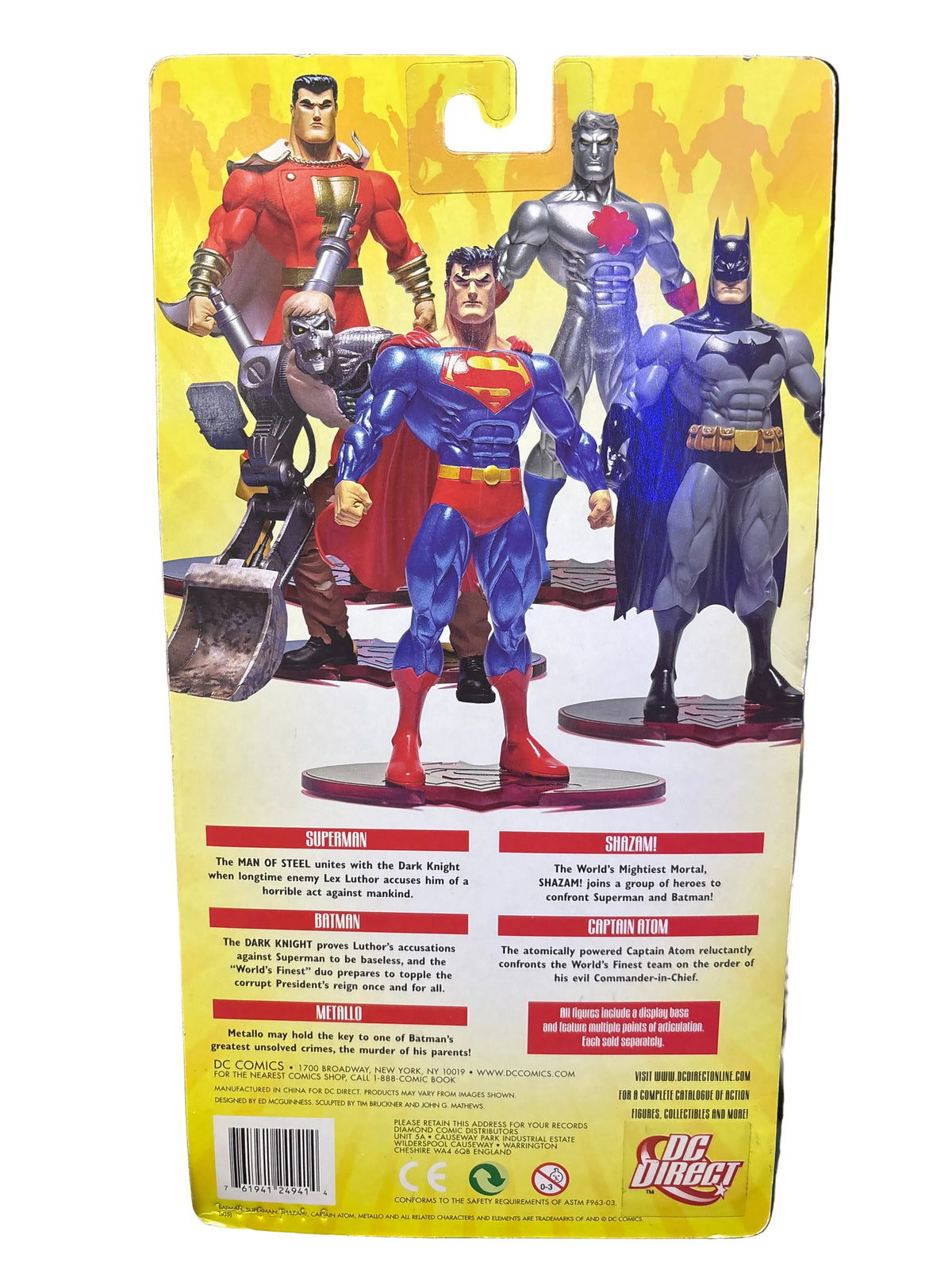 DC SUPERMAN/BATMAN PUBLIC ENEMIES ACTION FIGURES SHAZAM