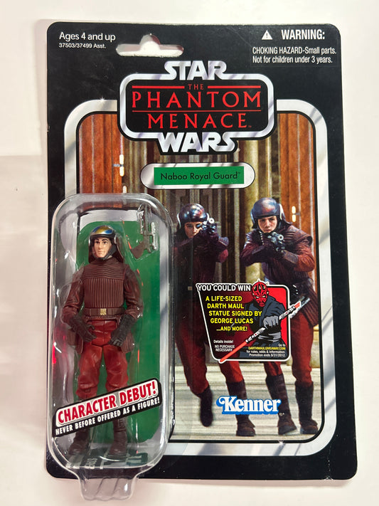 HASBRO STAR WARS THE PHANTOM MENACE NABOO ROYAL GUARD MINI FIGURE (SEALED)