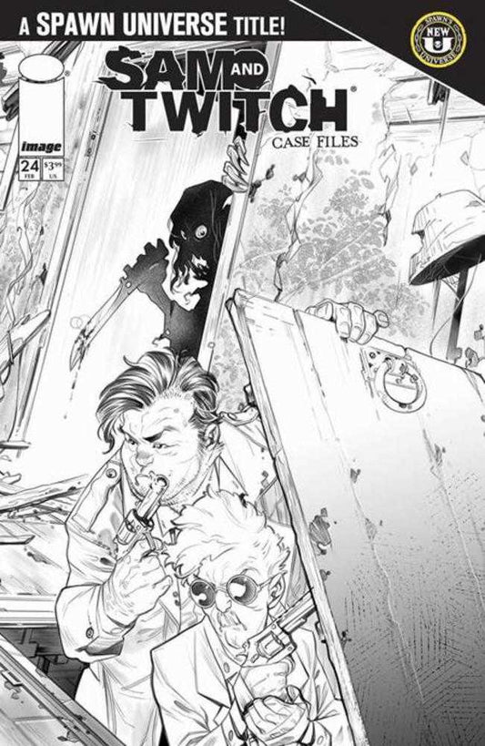 Spawn Sam And Twitch Case Files #24 Cover B Ig Guara Black & White Variant