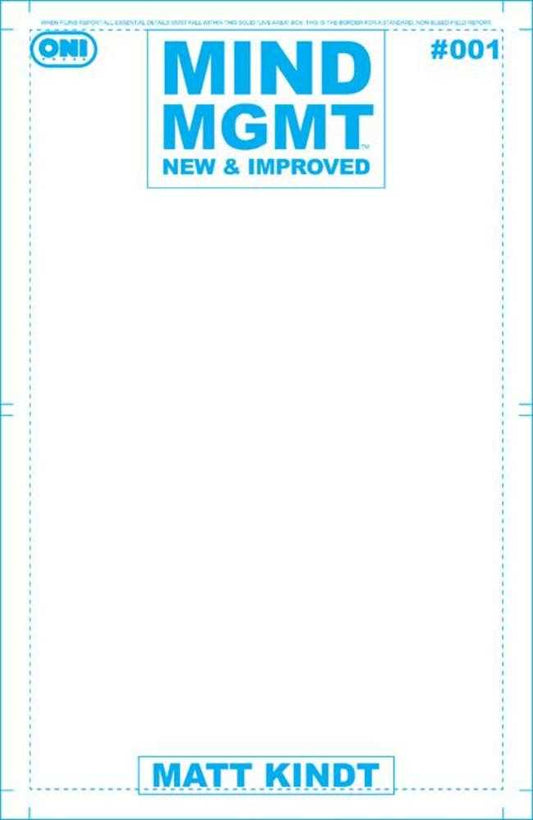 Mind Mgmt New & Improved #1 Cover D Blank Sketch Variant