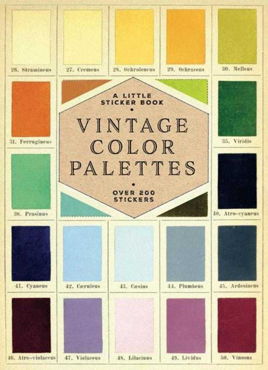 Vintage Color Palettes Sticker Book TPB